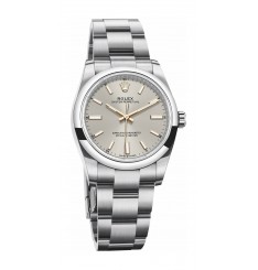 Rolex Oyster Perpetual 34 Pulsera Oyster con esfera plateada réplica de reloj Rolex Oyster Perpetual 34 Pulsera Oyster con esfera plateada réplica de reloj