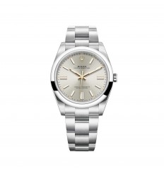 Rolex Oyster Perpetual 41 Pulsera Oyster con esfera plateada réplica de reloj