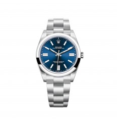 Rolex Oyster Perpetual 41 Brazalete Oyster con esfera azul brillante réplica de reloj
