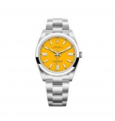 Rolex Oyster Perpetual 41 Pulsera Oyster con esfera amarilla réplica de reloj