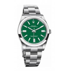 Rolex Oyster Perpetual 41 Pulsera Oyster con esfera verde réplica de reloj