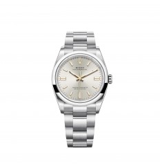 Rolex Oyster Perpetual 36 Pulsera Oyster con esfera plateada réplica de reloj