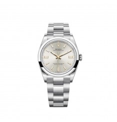 Rolex Oyster Perpetual 36 Pulsera Oyster con esfera plateada réplica de reloj