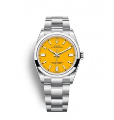 Rolex Oyster Perpetual 36 Pulsera Oyster con esfera amarilla réplica de reloj