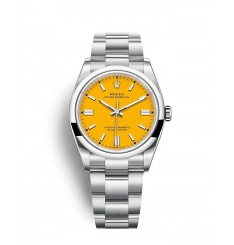 Rolex Oyster Perpetual 36 Pulsera Oyster con esfera amarilla réplica de reloj