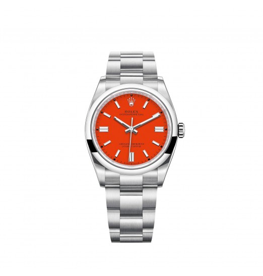 Rolex Oyster Perpetual 36 Coral Red Dial pulsera Oyster réplica de reloj Rolex Oyster Perpetual 36 Coral Red Dial pulsera Oyster réplica de reloj