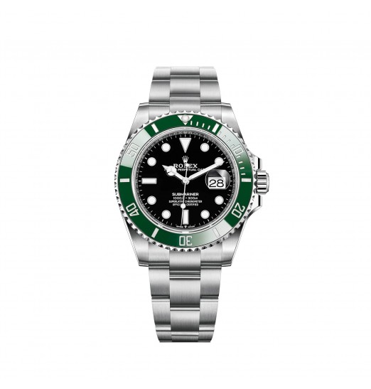 Rolex Submariner Date Oystersteel Green Cerachrom Bisel 41mm réplica de reloj