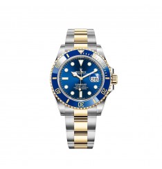 Rolex Submariner Date Amarillo Rolesor Azul Cerachrom Bisel 41mm réplica de reloj