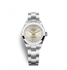 Rolex Oyster Perpetual 28 esfera plateada réplica de reloj Rolex Oyster Perpetual 28 esfera plateada réplica de reloj