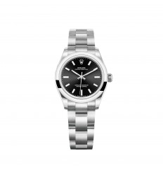 Rolex Oyster Perpetual 31 esfera negra brillante réplica de reloj