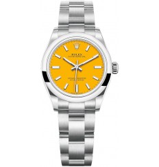 Rolex Oyster Perpetual 31 esfera amarilla réplica de reloj