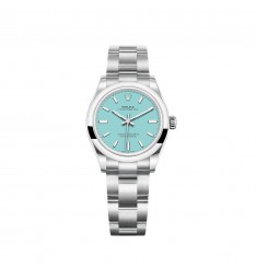 Rolex Oyster Perpetual 31 esfera azul turquesa réplica de reloj