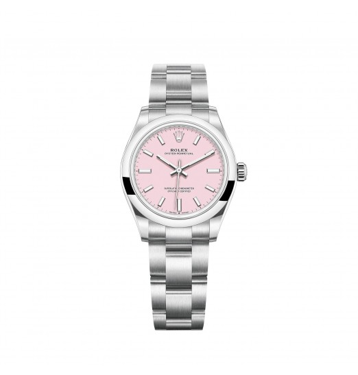 Rolex Oyster Perpetual 31 esfera rosa caramelo réplica de reloj