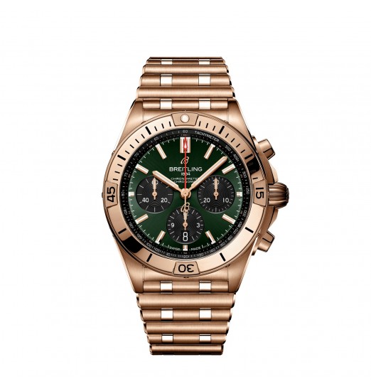 Breitling Chronomat B01 42 RB0134101L1R1 Oro Rojo Verde Rouleaux réplica de reloj Breitling Chronomat B01 42 RB0134101L1R1 Oro Rojo Verde Rouleaux réplica de reloj