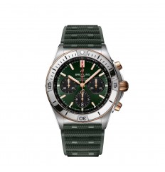 Breitling Chronomat B01 42 UB0134131L1S1 Acero Inoxidable Oro Rojo Verde Caucho réplica de reloj