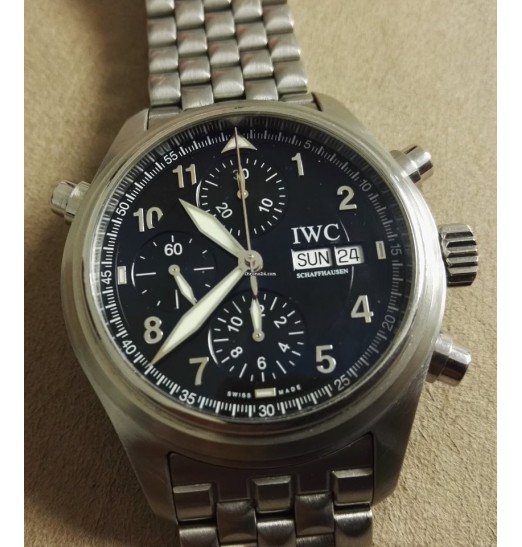 IWC Réplica Reloj De Aviador Spitfire Double Cronografo IW371338 Réplica Reloj