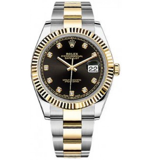 Rolex Datejust 41 Hombres Automatic 126333-BLKDO Réplica Reloj