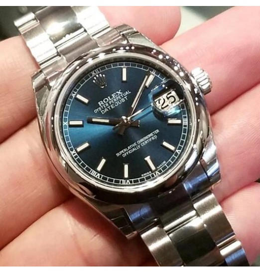 Rolex Datejust Azul Palo Dial Unisex 178240 Réplica Reloj