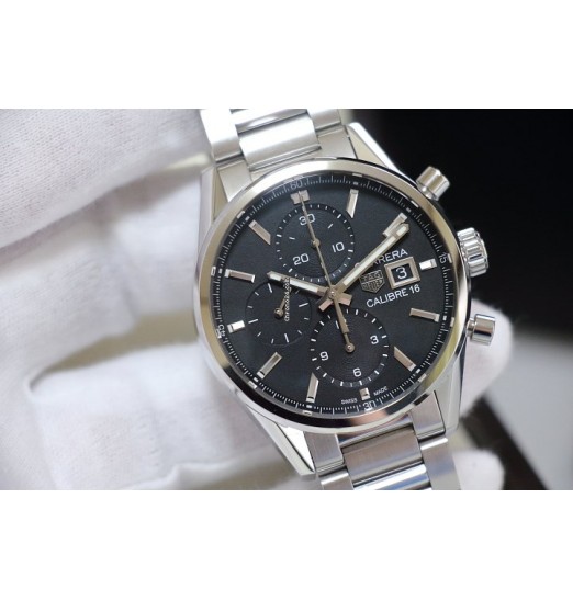TAG Heuer Carrera Automatico Cronografo Negro Steel bracelet CBK2110.BA0715 Réplica Reloj