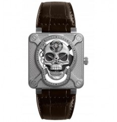 Bell & Ross BR-01 Aviation Instruments de hombre de edicion limitada BR01-SKULL-SK-ST Replica Reloj