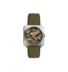 Bell & Ross BR S Instruments Green Camo para hombre BRS-CK-ST/SCA Replica Reloj