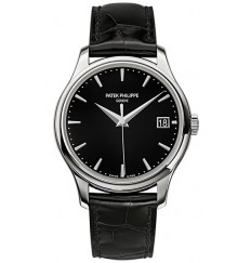 Patek Philippe Calatrava Mechanical Negro Dial De Cuero Hombres 5227G-010 Réplica Reloj