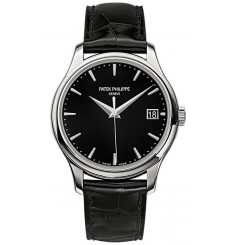 Patek Philippe Calatrava Mechanical Negro Dial De Cuero Hombres 5227G-010 Réplica Reloj