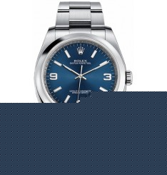 Rolex Oyster Perpetual Azul Dial Hombres Automatic 116000-BLUADO Réplica Reloj