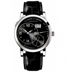 A Lange Sohne Grand Lange 1 Luminous 115.028 (WG/ Negro/Cuero) Réplica Reloj