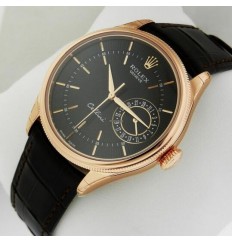 Rolex Cellini Fecha Everose Oro 50515bkbk Réplica Reloj