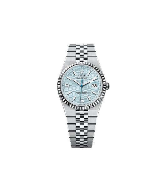 Rolex Land-Dweller 36 Platinum Ice Blue Flat Jubilee 127236-0001