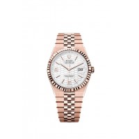 Rolex Land-Dweller 40 127335-0001 Everose Blanco Plano Jubilee