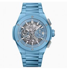 Hublot Big Bang integrado cielo azul ceramica 42 mm para hombre 451.EX.5120.EX