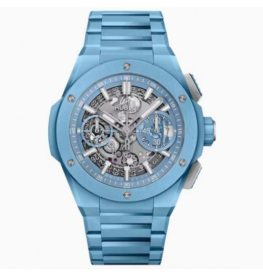 Hublot Big Bang integrado cielo azul ceramica 42 mm para hombre 451.EX.5120.EX