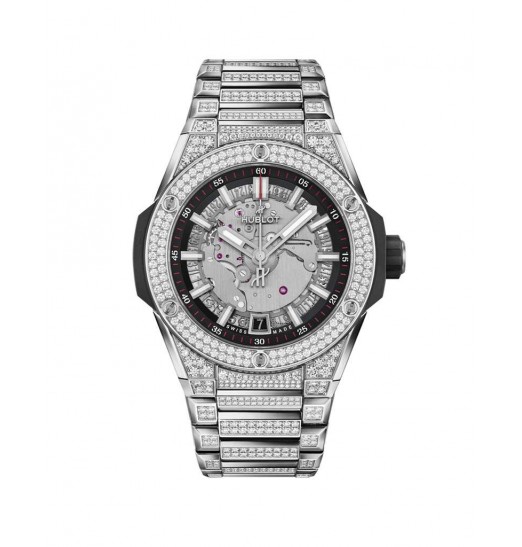 Hublot Big Bang Integrated Time Only 40 mm - Pave de titanio 456.NX.0170.NX.3704