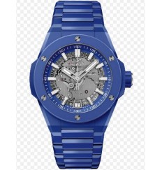 Hublot Big Bang Integrated Time Only Blue Indigo Ceramic 40mm para hombre de edicion limitada gris 456.EX.5129.EX