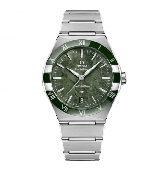Omega Constellation de 41 mm para hombre, verde, O13130412199002