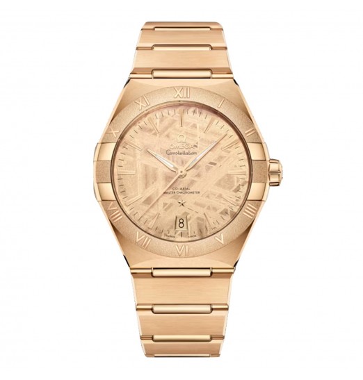 Omega Constellation de 41 mm para hombre, amarillo, O13150412199001