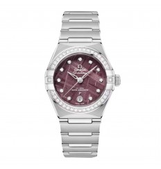 Omega Constellation de 29 mm para mujer, color morado O13115292099001