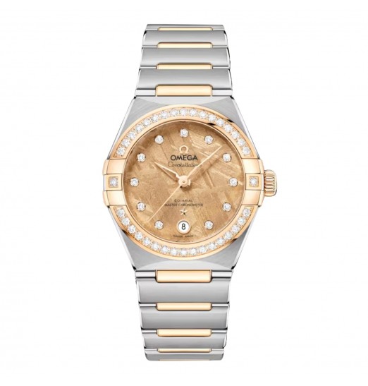 Omega Constellation de 29 mm para mujer, amarillo, O13125292099002