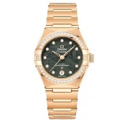 Omega Constellation de 29 mm para mujer, verde, O13155292099005