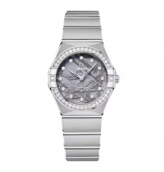 Omega Constellation de 28 mm para mujer, color morado O13115286099001