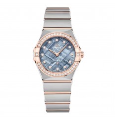 Omega Constellation de 28 mm para mujer en azul O13125286099001