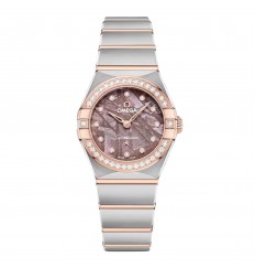 Omega Constellation de 25 mm para mujer, color morado O13125256099001