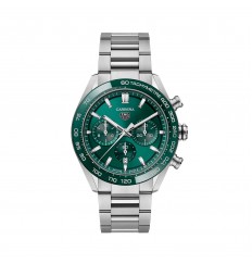 TAG Heuer Carrera Cronografo 44 mm para hombre Acero inoxidable verde CBN2A1N.BA0643