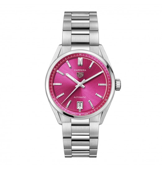 TAG Heuer Carrera Date 36 mm para mujer rosa WBN2313.BA0001
