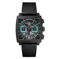 TAG Heuer Monaco Cronografo 39mm para hombre Titanio Turquesa CBL2184.FT6236