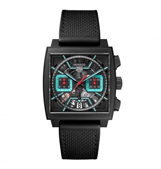 TAG Heuer Monaco Cronografo 39mm para hombre Titanio Turquesa CBL2184.FT6236