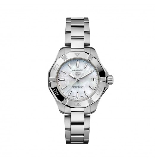 TAG Heuer Aquaracer Professional 200 Solargraph 34 mm para mujer Madreperla WBP1312.BA0005