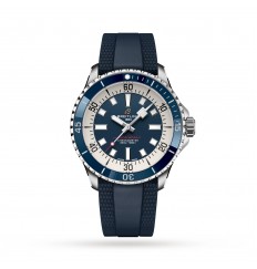 Breitling Superocean Automatico 42 con correa de caucho de acero inoxidable A17375E71C1S1